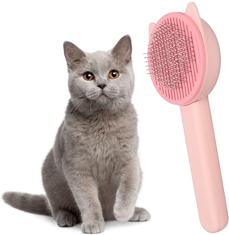 LAKSHMINARAYAN SALES cat grooming tool Pet Massaging Tool brush Self Cleaning Comb Basic Comb for  Cat