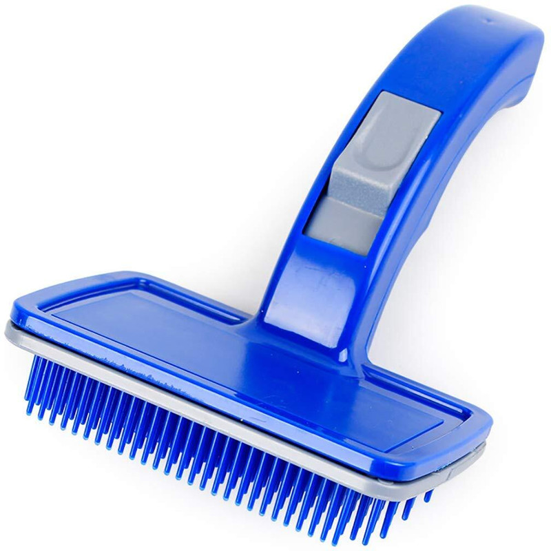 PetsFriendly Dog Plastic Slicker Brush with Press Key Slicker Brushes Slicker Brushes for  Dog, Cat