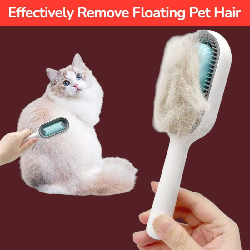 Jantrex Long Hair Pet Grooming Brush with Silicone Massage Bristles and Grip Handle Slicker Brushes for Dog & Cat