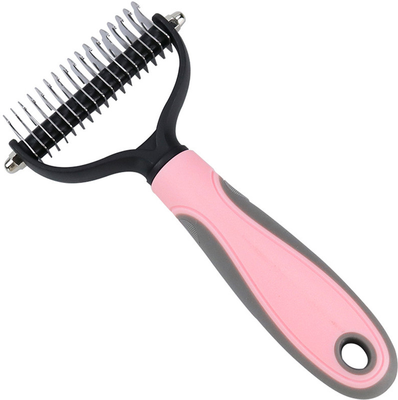 Qpets Comb for Double Side Dematting and Tangle Removing Basic Comb for Dog