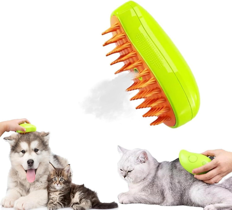 THE DDS STORE Spray Dog Cat Brush Shedding Remove Static Flying Hair Pet Grooming Dog Brush Electronic Comb for Cat, Dog, Dog & Cat, Guinea Pig, Hamster, Rabbit