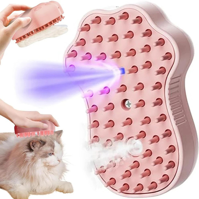 maycreate Mango Shape Grooming Brush with Steam Function Electronic Comb for  Dog & Cat