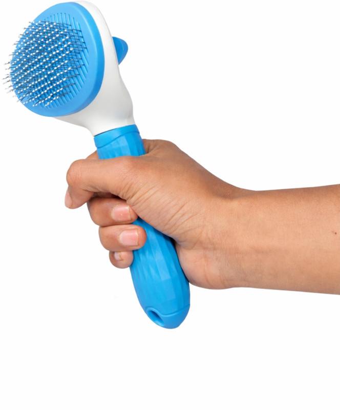 ZoOwill Self-Cleaning Slicker Brush for Dogs and Cats Wire-pin Brushes for Dog & Cat, Rabbit