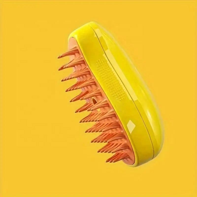 Petfun Mango Silicone Pet Grooming Brush – Ideal for Reducing Shedding and Mats Electronic Comb for Dog & Cat