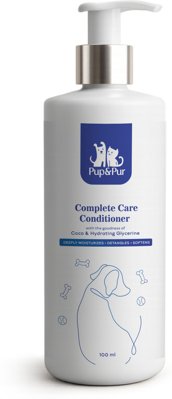 Pup & Pur Complete Care Conditioner for Dogs | Detangles & Softens for Shiny, Silky Fur Pet Conditioner(100 ml)