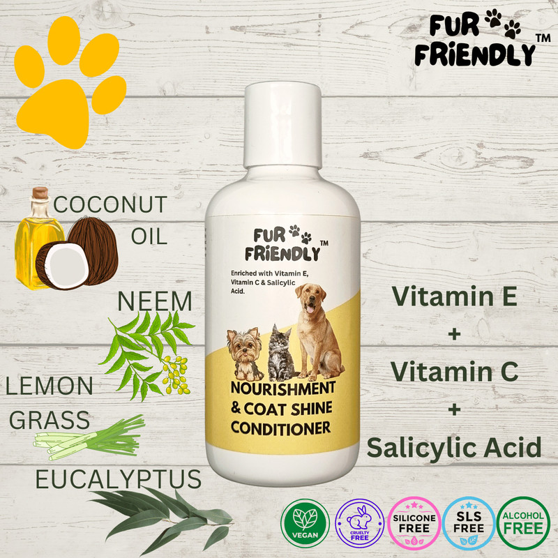 FUR FRIENDLY Nourishment & Coat Shine Pet Conditioner(200 ml)