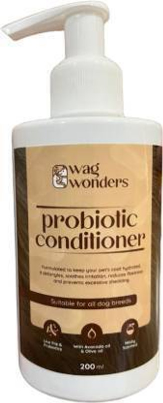 WAG WONDERS Conditioner for Pets- Puppy & Cats For Whitening, Glowing Fur Pet Conditioner(200 ml)