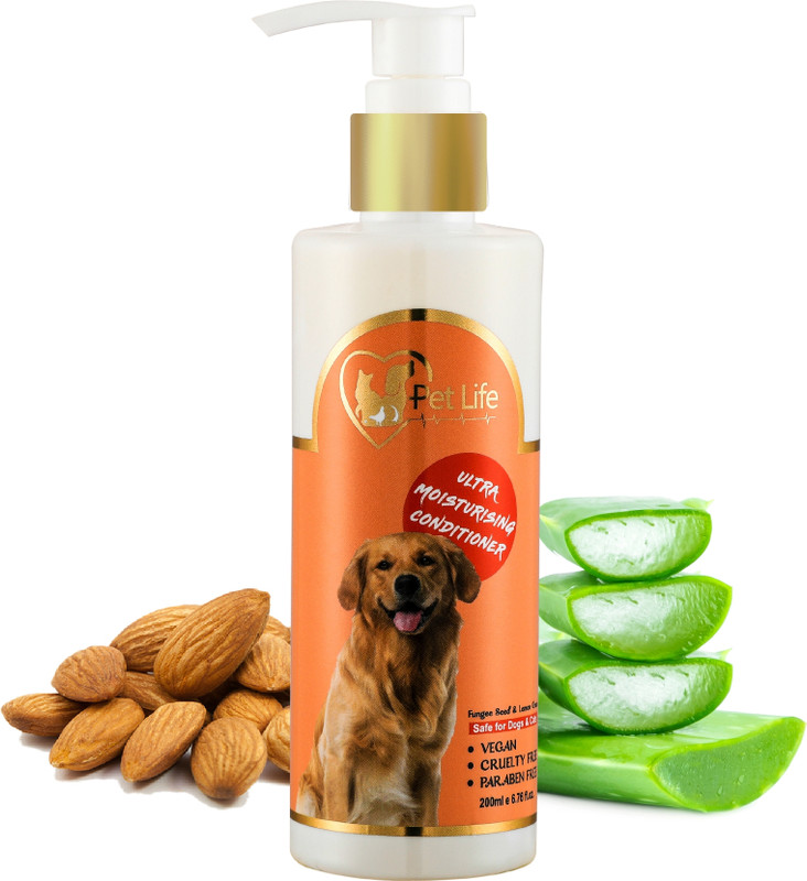 Pet Life Pure Organic Ultra Moisturising Pet Conditioner for Dogs, Puppy Kitten ,Cats Nourishing Hair, Healthy Coat and Shiny Body Wash Suitable for All Pet Types Pet Conditioner(200 ml)