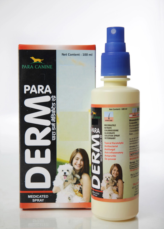 Para Canine medicated spray Deodorizer(100 ml, Pack of 1)