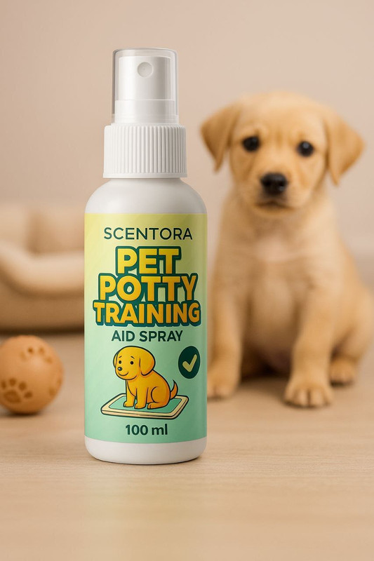 SCENTORA Pet Potty Area Indicator Spray | Encourages Correct Pee Location Pet Housebreaking Spray | Indoor & Outdoor Potty Training Cologne(100 ml)