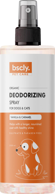 bscly Deodorizing Dog Spray with Bergamot & Citrus Orange Deodorizer(200 ml, Pack of 1)