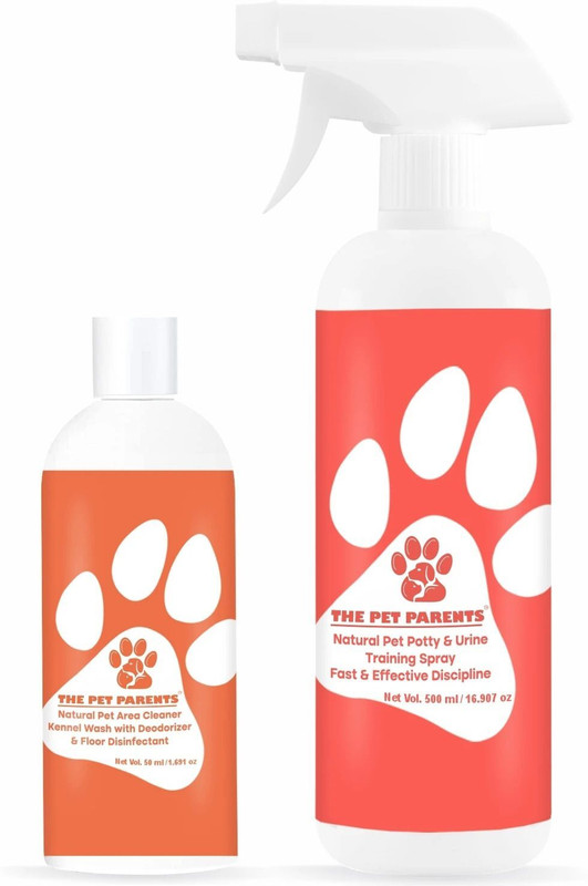 THE PET PARENTS Pet Potty Training Spray 500 ML And Pet Area Cleaner 2 L Natural Deodorizer(2500 ml, Pack of 2)