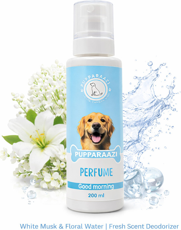 PUPPARAAZI Good Morning Pet Perfume Spray with White Musk & Floral Water | Fresh Scent Deodorizer(200 ml, Pack of 1)