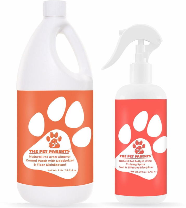 THE PET PARENTS Pet Training Spray 500 Ml and Pet Area Cleaner 5 L Helps Train Dogs & Puppies Deodorizer(5500 g, Pack of 2)