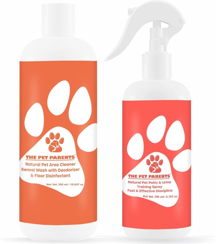 THE PET PARENTS Pet Training Spray 200 ml and Pet Area Freshner 200 ml| Puppy Dog Potty Spray Deodorizer(400 g, Pack of 2)