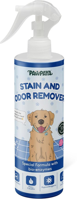 PAWPAYA Stain and Odour Remover for Pets, Effective Cleaning Solution for Dog and Cat Deodorizer(250 ml, Pack of 1)