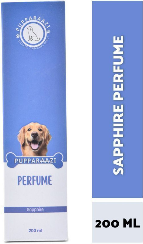 PUPPARAAZI Sapphire Dog Perfume Spray with White Musk & Floral Water, Long-Lasting Deodorizer(200 ml, Pack of 1)