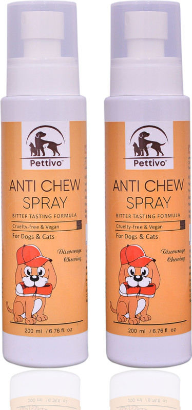 Pettivo Anti-Chew Spray, Bitter Tasting Formula, Discourages Chewing Habit Deodorizer(200 ml, Pack of 1)