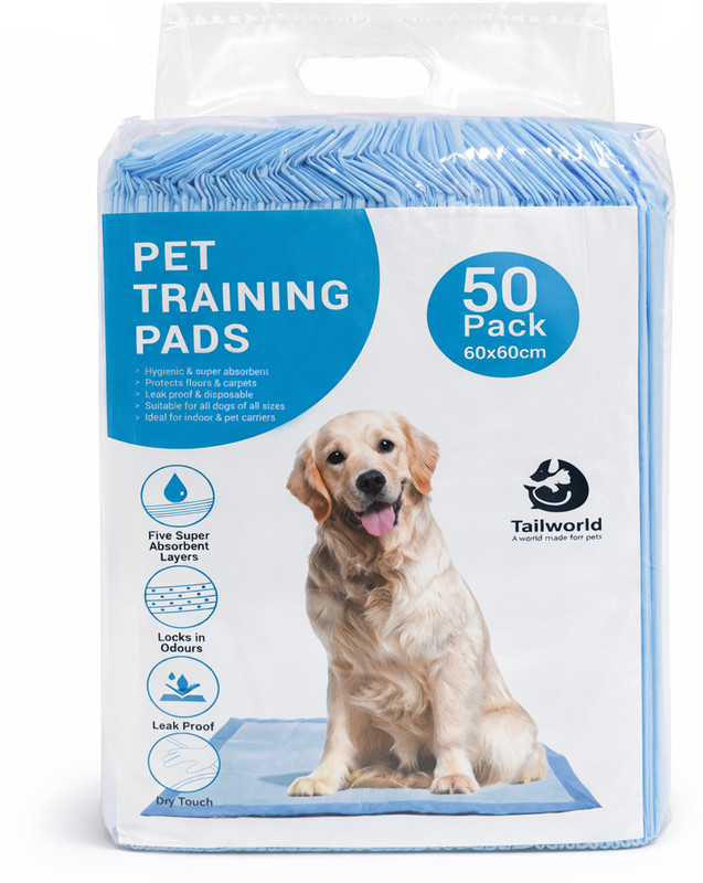 Tailworld Pet Training Pads with Odor Lock & Super Absorbent Disposable Dog & Cat Diapers(Pack of 1 S)