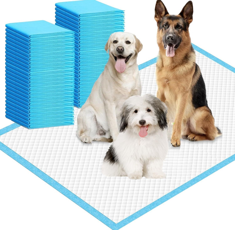 NestBuddy 60 cm x 90 cm Disposable Dog Pee/Potty Pads | Floor Adhesive - (Pack of 60) Disposable Dog & Cat Diapers(Pack of 60 XL)