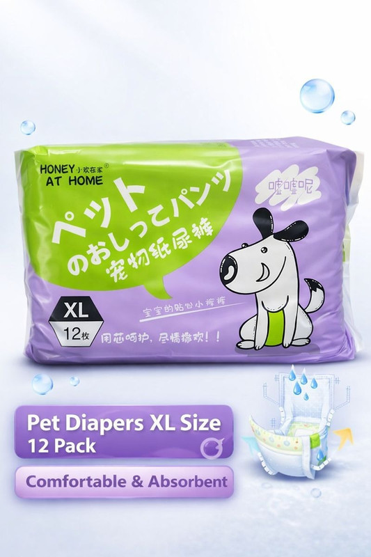Richpet PET DIAPER-12 Disposable Dog Diapers(Pack of 12 XL)