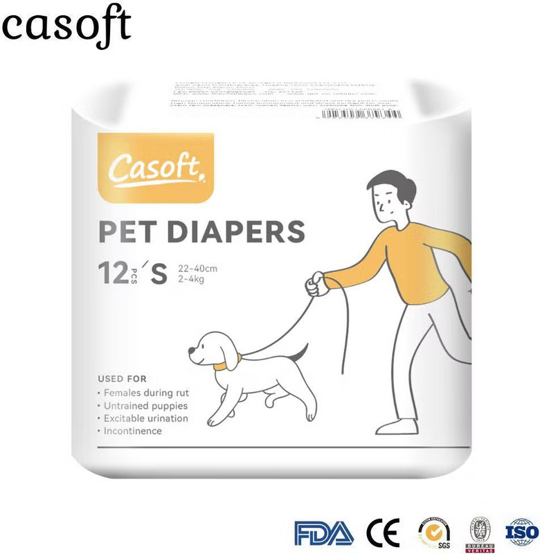 Casoft FEMALE DOG DIAPER, XL Disposable Dog Diapers(Pack of 12 XL)