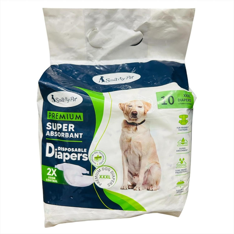 petshug HPdiapersL Disposable Dog Diapers(Pack of 10 XXXL)
