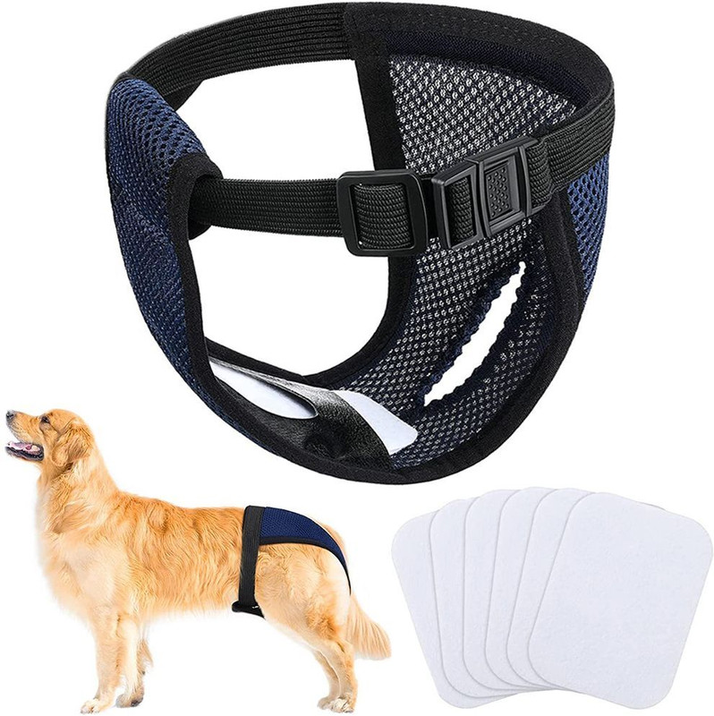 HASTHIP Pet Use Breathable Reusable Female Dogs Diapers Washable Dog Diapers(Pack of 1 XL)