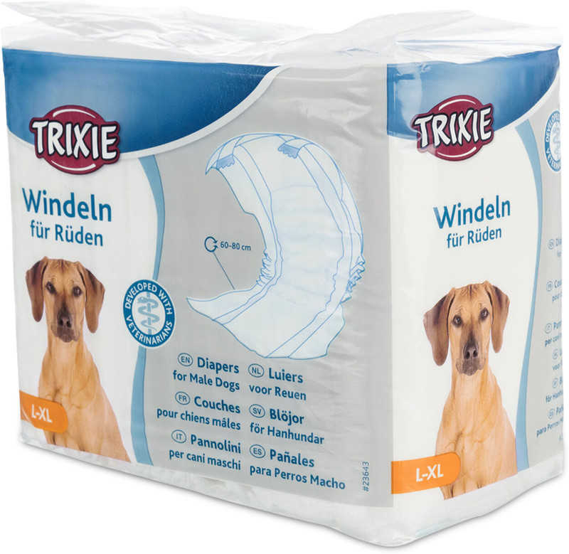 trixie Disposable Diapers for Male Dog Disposable Dog Diapers(Pack of 1 XL)