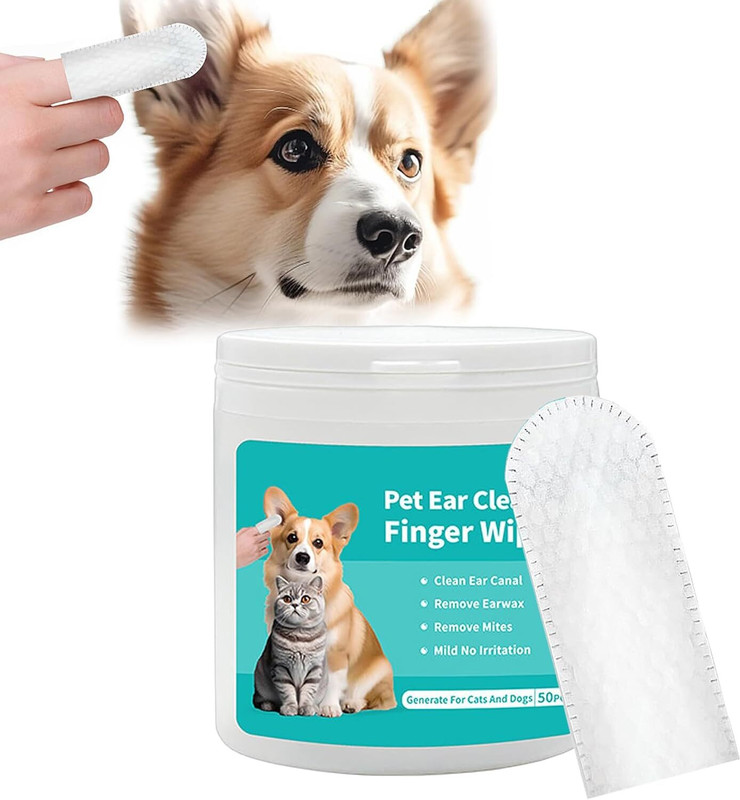 skyunion Non-Woven Cleaning Wet Wipes Pet Ear Eye Wipes(Pack of 50)
