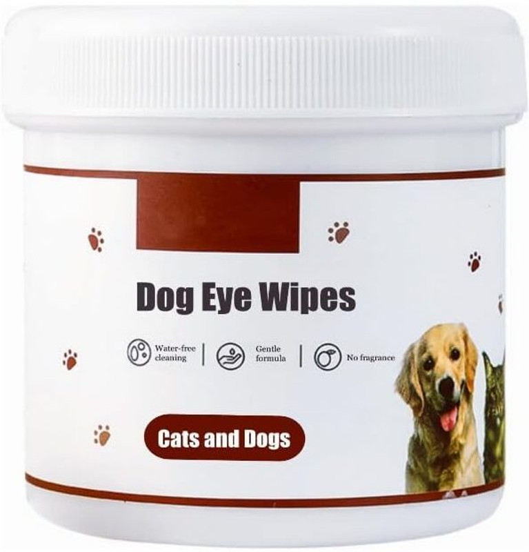 DARKFISH Gentle Dog Eye Wipes for Tear Stain Removal Pet Ear Eye Wipes(Pack of 200)