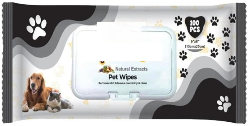 PSK PET MART Grooming Wipes | Puppy & Dog Wipes for All Purpose Pet Ear Eye Wipes(Pack of 100)