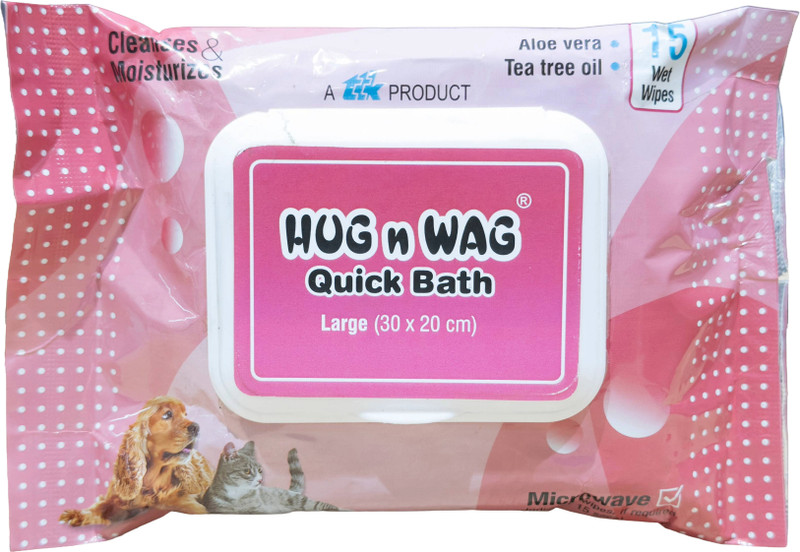 Hug n Wag Pet wipes Pet Ear Eye Wipes(Pack of 10)