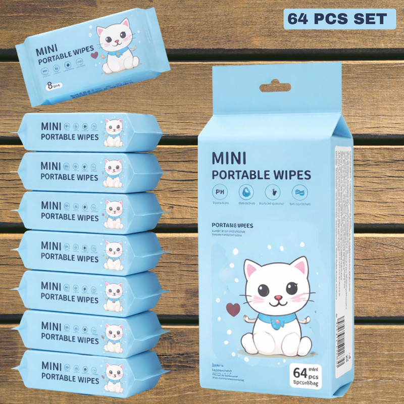 See Inside Anti-fungal protection Pet Ear Eye Wipes(Pack of 64)