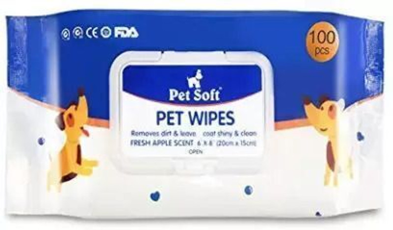 Vigourholistic Clean Essentials Wipes Pet Ear Eye Wipes(Pack of 100)