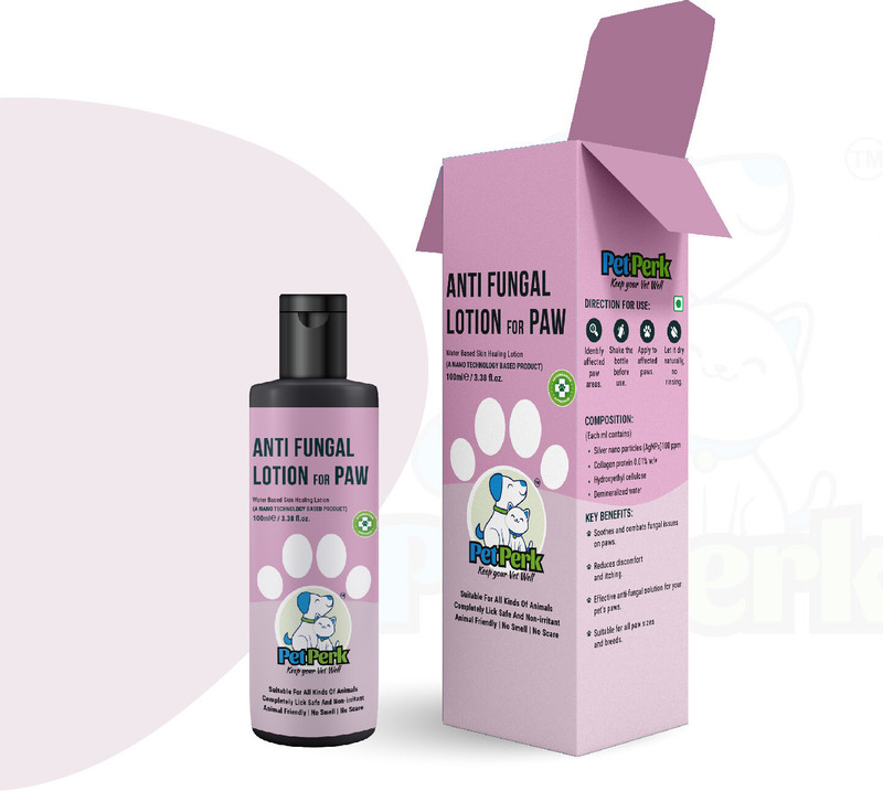 PET PERK Anti Fungal Lotion for Paw [Dogs] Pet First Aid Kit(1 Pieces)