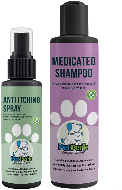 PET PERK Instant Itch Relief Combo for Dog Pet First Aid Kit(2 Pieces)