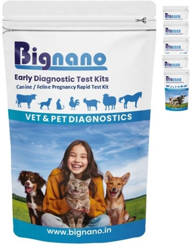 Bignano Canine / Feline Pregnancy Test Pet First Aid Kit(5 Pieces)