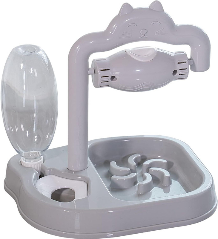 SKOFRI 2 in 1 Pet Bowl Feeder Water Automatic Dispenser with Bottle Dog & Cat Plastic Pet Bowl & Bottle(250 ml Multicolor)