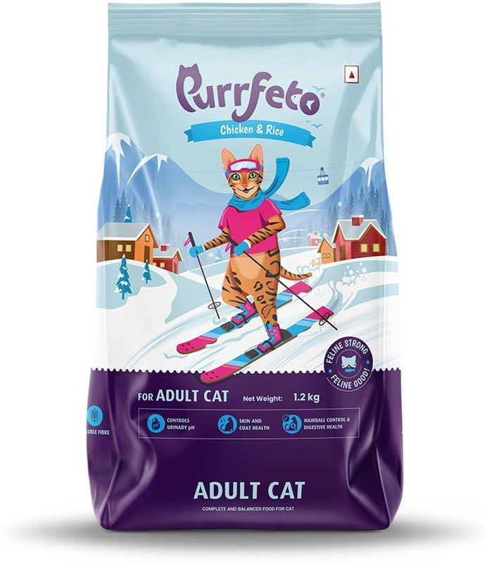 Purrfeto Purrfeto dry cat food chicken & rice (kitten) 7 Kg | 40% reduction in UTD Chicken 7 kg Dry Young Cat Food