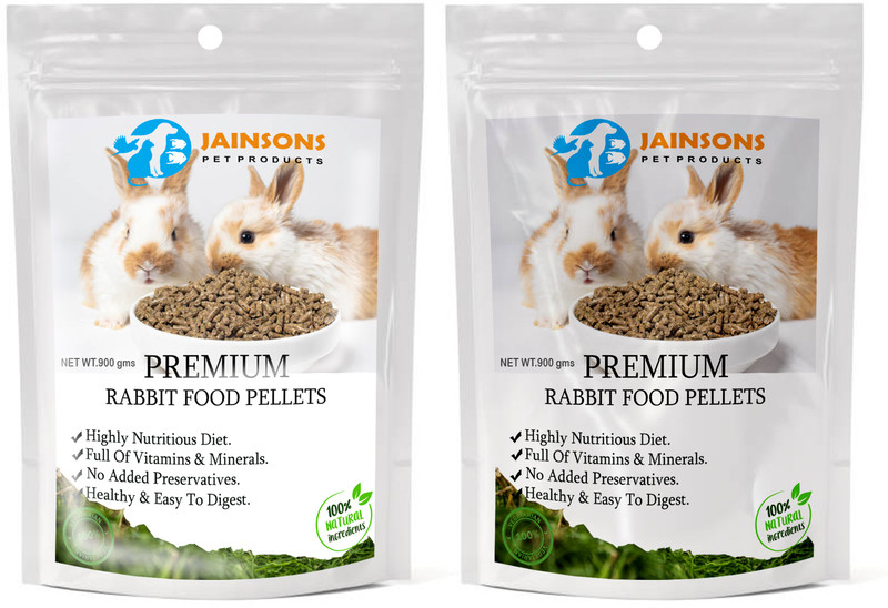 Jainsons Pet Products Premium Adult Pellet Rabbit Food, Nutritionist Choice Rabbit Food Pellets Diet Vegetable 0.9 kg Dry Adult, Senior, Young Rabbit Food