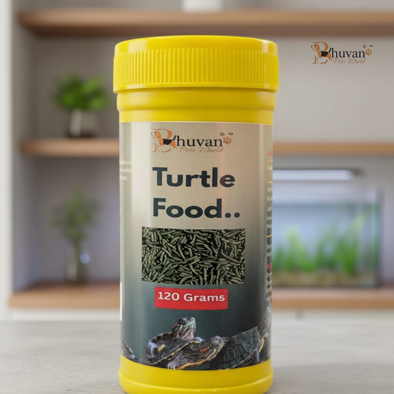 Bhuvan Pets World Turtle Food 120g Fish, Prawn 0.12 kg Dry All Life Stages Turtle Food