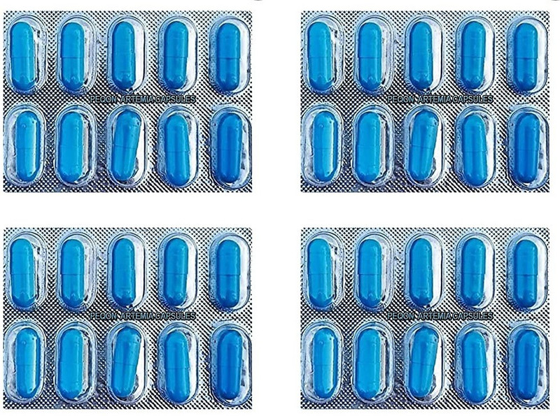 Peqon cysts Brine Shrimp Eggs Baby Fry Fishes 4 Strips (40 Capsules) 0.08 kg (4x0.02 kg) Dry Adult, Senior, Young Fish Food