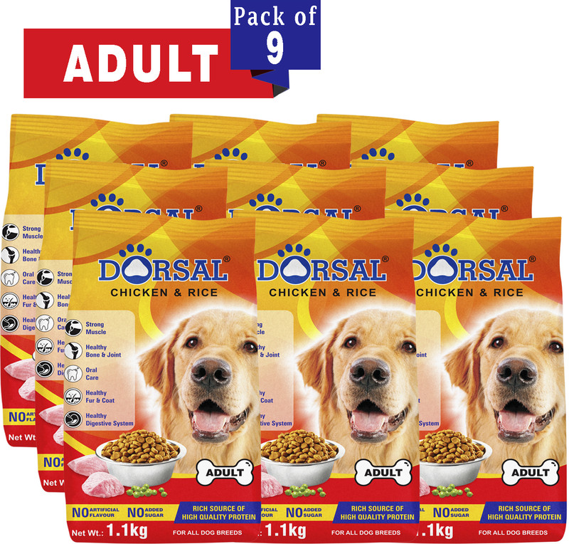 DORSAL DOG FOOD (HIGH QUALITY) Chicken, Rice 1.1 kg Dry Adult Dog Food