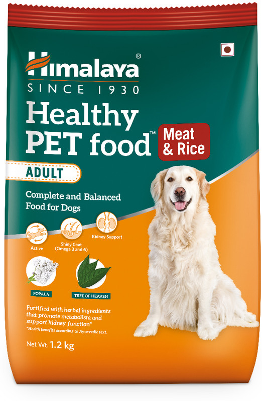 HIMALAYA Healthy Adult Dry Dog Food I Supports Skin Health, Digestion, Immunity Meat 1.2 kg Dry Adult Dog Food