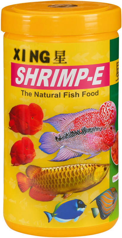 STAR FARMS XING SHRIMP-E, 60% Protein, Arowana, Flower Horn and All Big Fishes Shrimp 0.025 kg Dry Adult, Senior, Young, New Born Fish Food