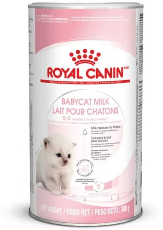 Royal Canin Baby Cat Milk, Powder Form, Instant Milk, Complete Milk Replacer Kit for Kittens Milk 0.3 kg Dry New Born Cat Food