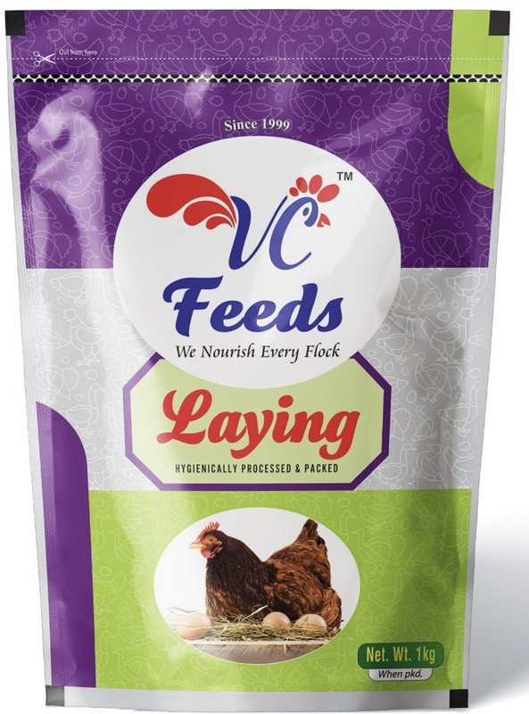 VC Feeds |Laying| Ideal for Layer,Rooster,Country,Duck,Quail,Turkey,Emu,Fancy. 1 kg Dry Adult Bird Food