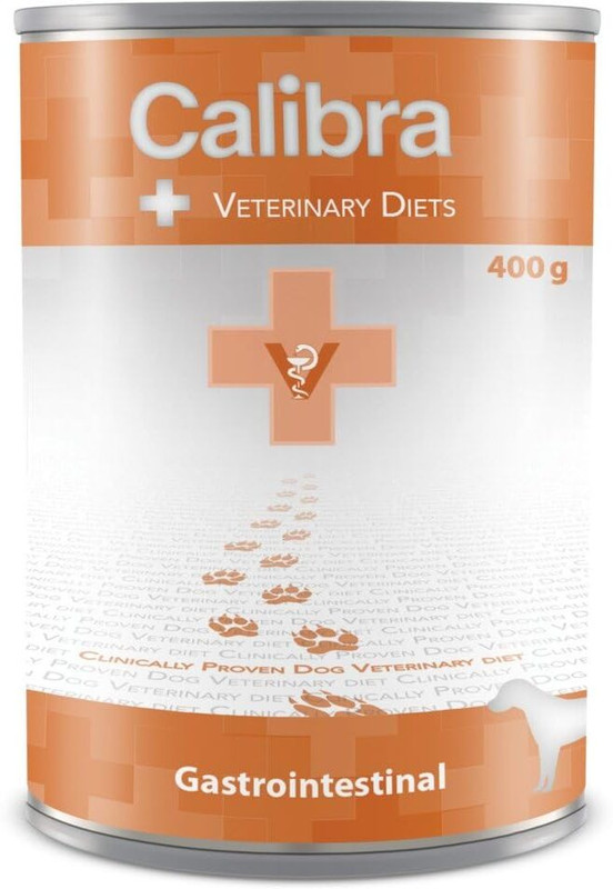 calibra Veterinary Diets Gastrointestinal Canned Wet Dog Food, 400gm Pack of 6 Salmon 2.4 kg (6x0.4 kg) Wet Senior Dog Food
