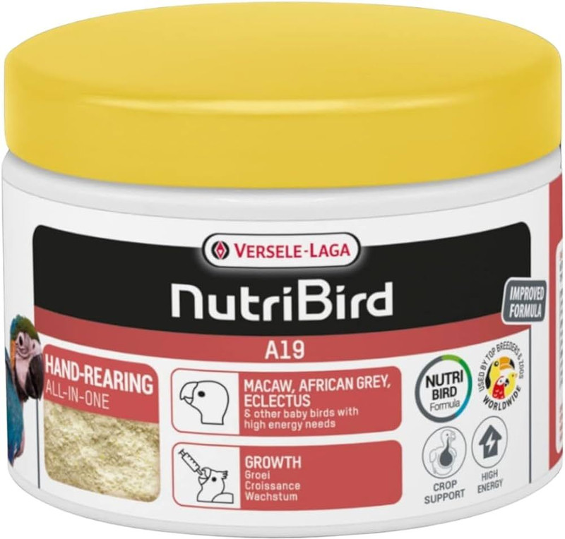 Versele -Laga Versele-Laga Nutri Bird A19 Hand Feeding Formula 0.25 kg Dry New Born Bird Food